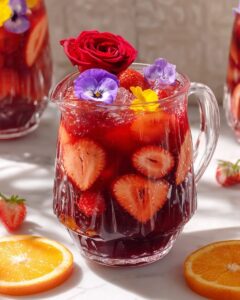 Sparkling Hibiscus Sangria (Non-Alcoholic!) Recipe
