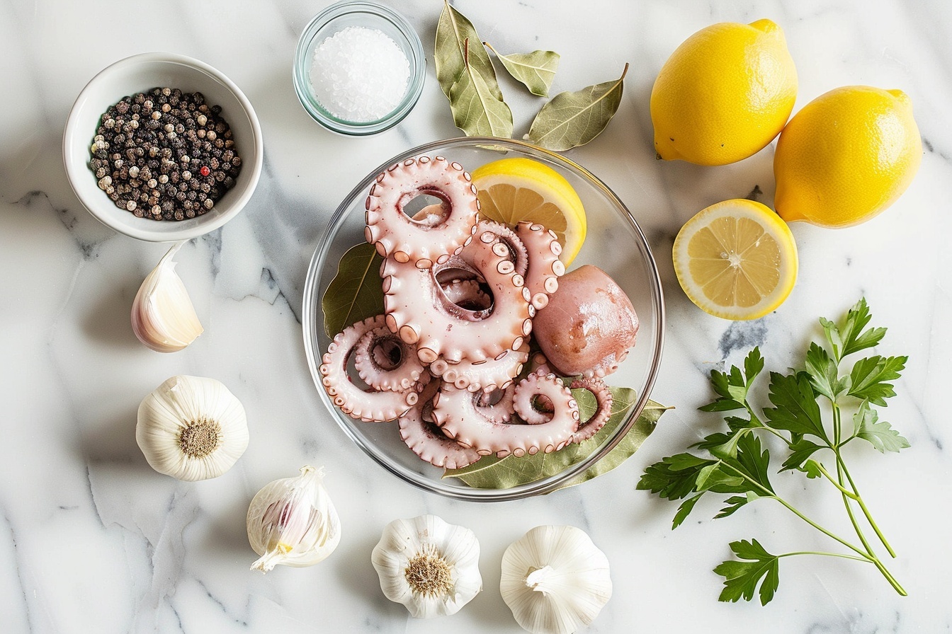 Octopus Salad Recipe for a Fresh Flavor Adventure Recipe - Recipe Image