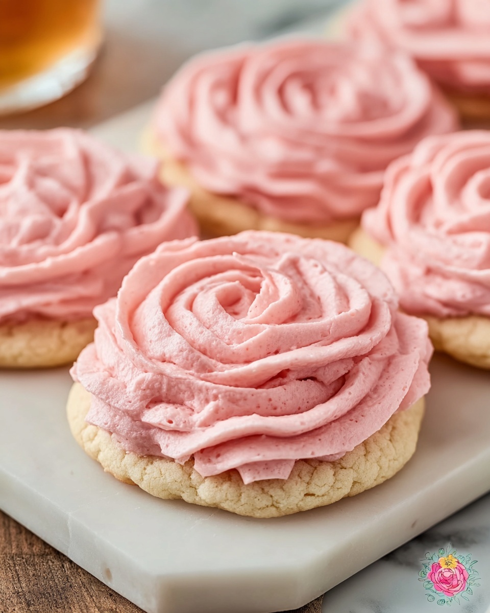 Pink Lemonade Cookies with Pink Frosting Recipe