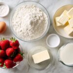 Strawberry Custard Delight Cake Recipe