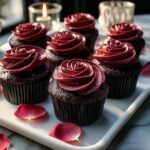 Wednesday Morticia’s Midnight Rose Garden Cupcakes Delight Recipe