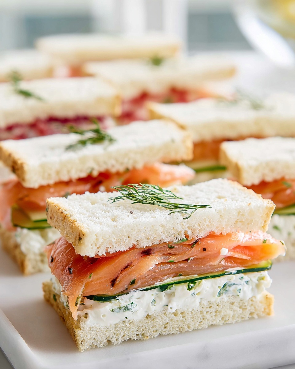 Cucumber Sandwiches with Cream Cheese Recipe