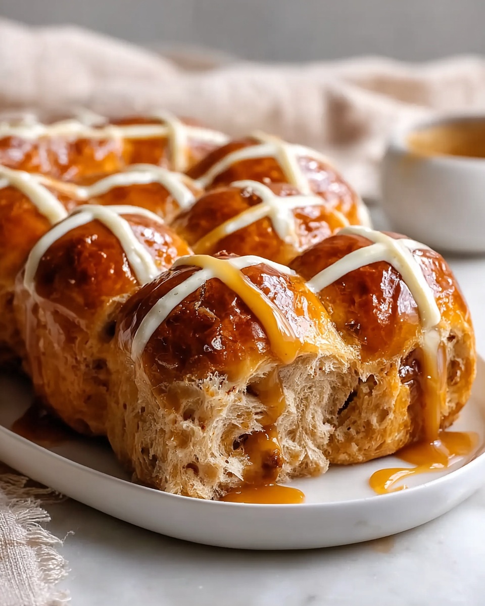 Sweet Biscoff Hot Cross Buns Recipe