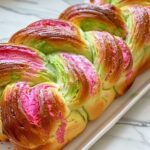 Beetroot Spinach Bread Braid Recipe