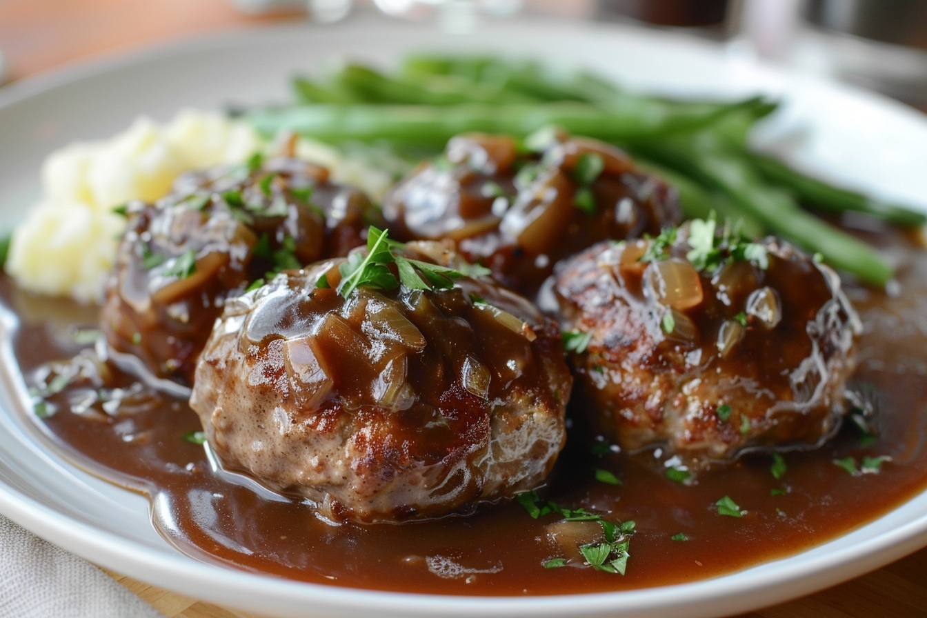 Savory Classic Salisbury Steak in 40 Minutes or Less Recipe - Recipe Image