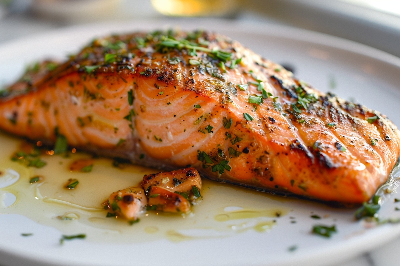 Garlic Butter Baked Salmon Recipe 4 Garlic Butter Baked Salmon Recipe - Recipe Image