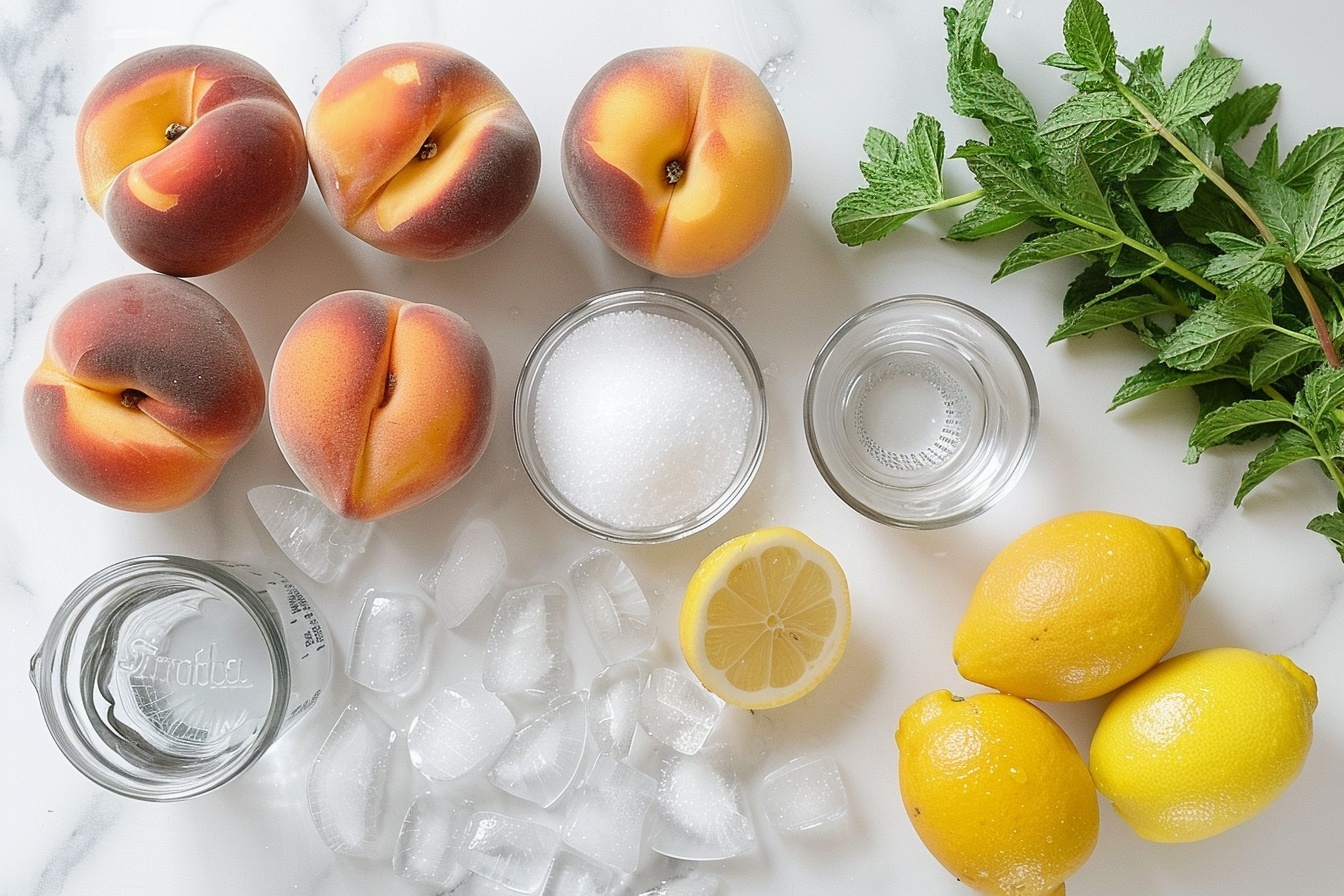 Refreshing Peach Lemonade Recipe - Recipe Image