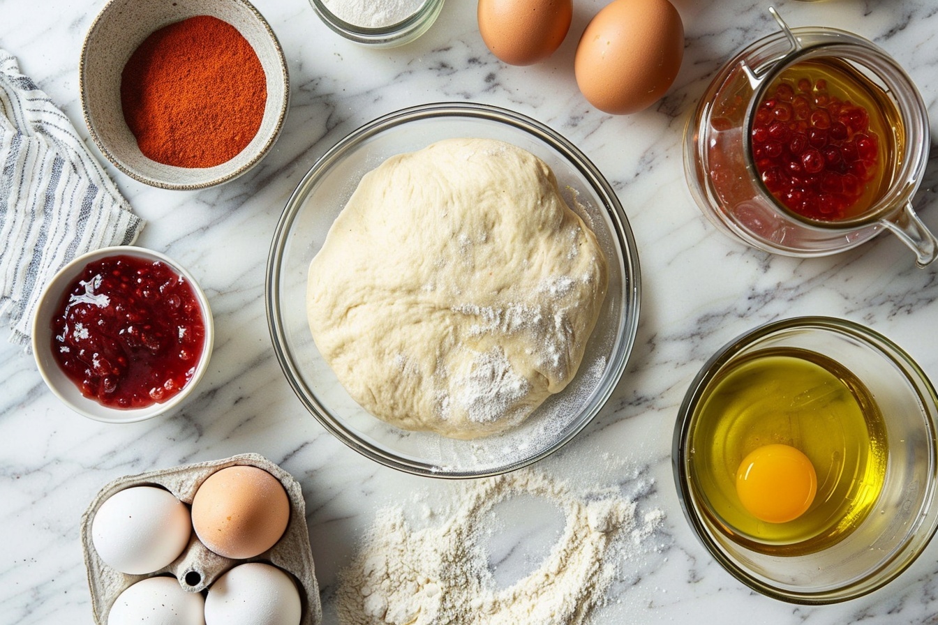 Jam Donut Focaccia Recipe - Recipe Image
