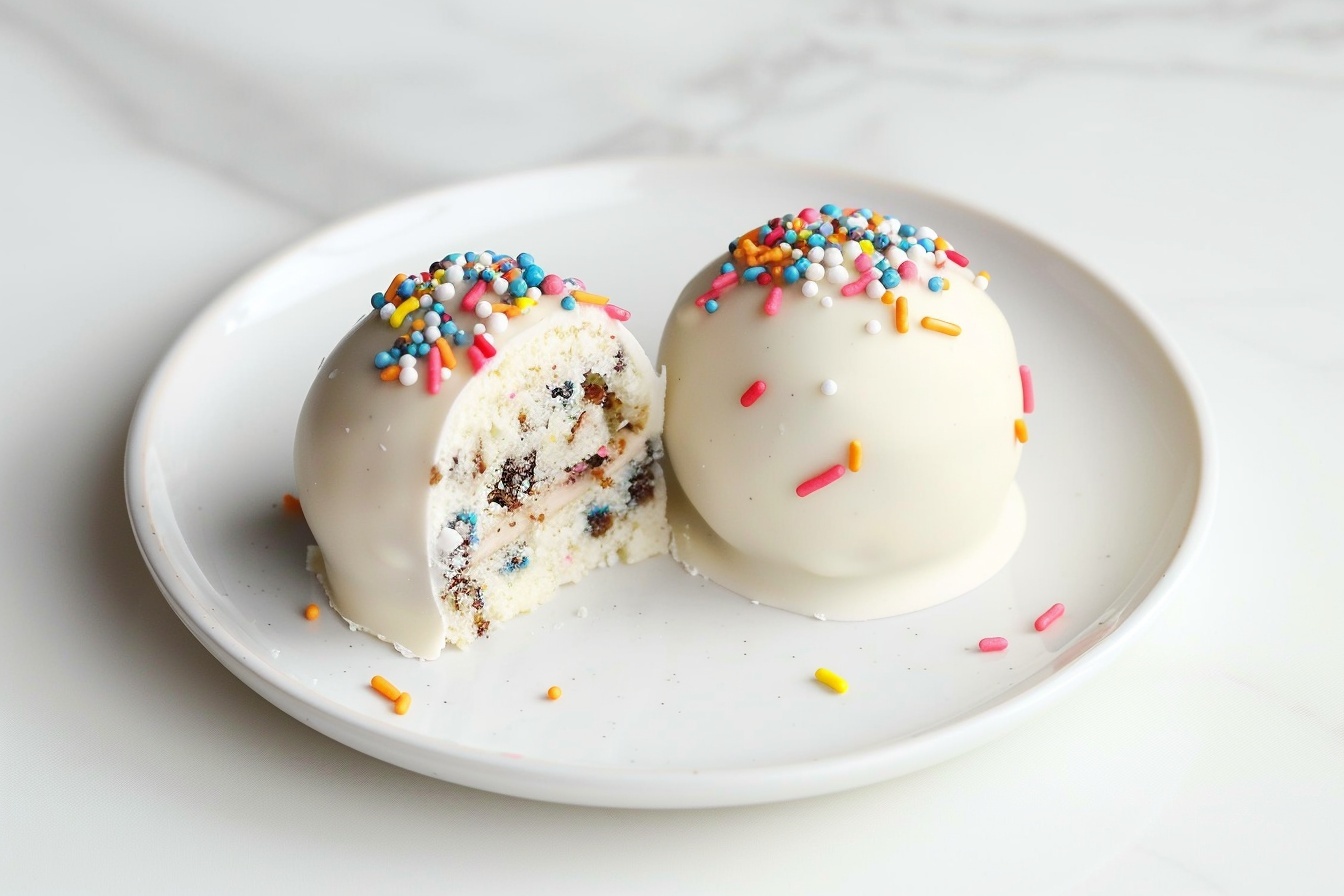 Birthday Cake Batter Protein Balls Recipe - Recipe Image
