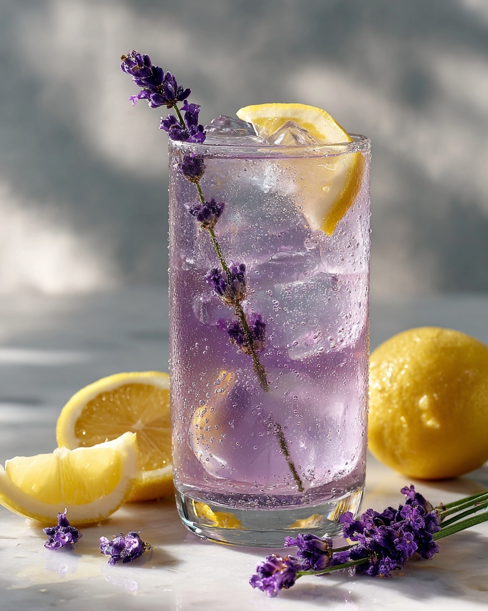 Lavender Lemon Vodka Spritz Cocktail Recipe - Recipe Image