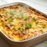 Cozy Cheesy Funeral Potatoes with Crispy Cornflake Topping Recipe