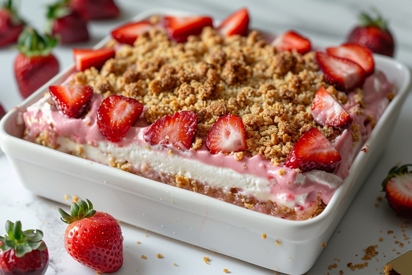 Strawberry Shortcake Bars Recipe