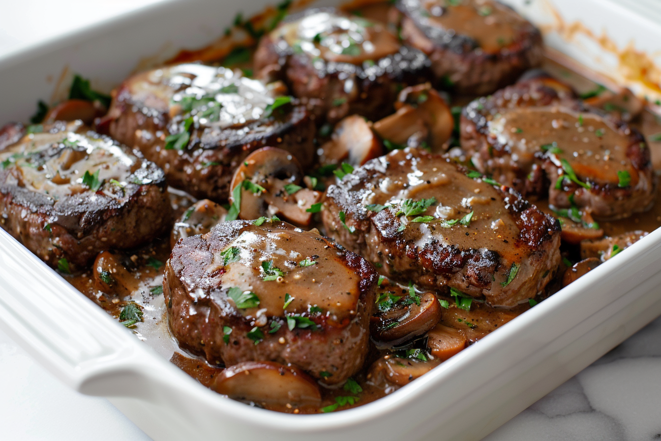 Amish Hamburger Steak Bake Recipe