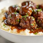 Tasty Slow Cooker Salisbury Steak Meatballs Recipe