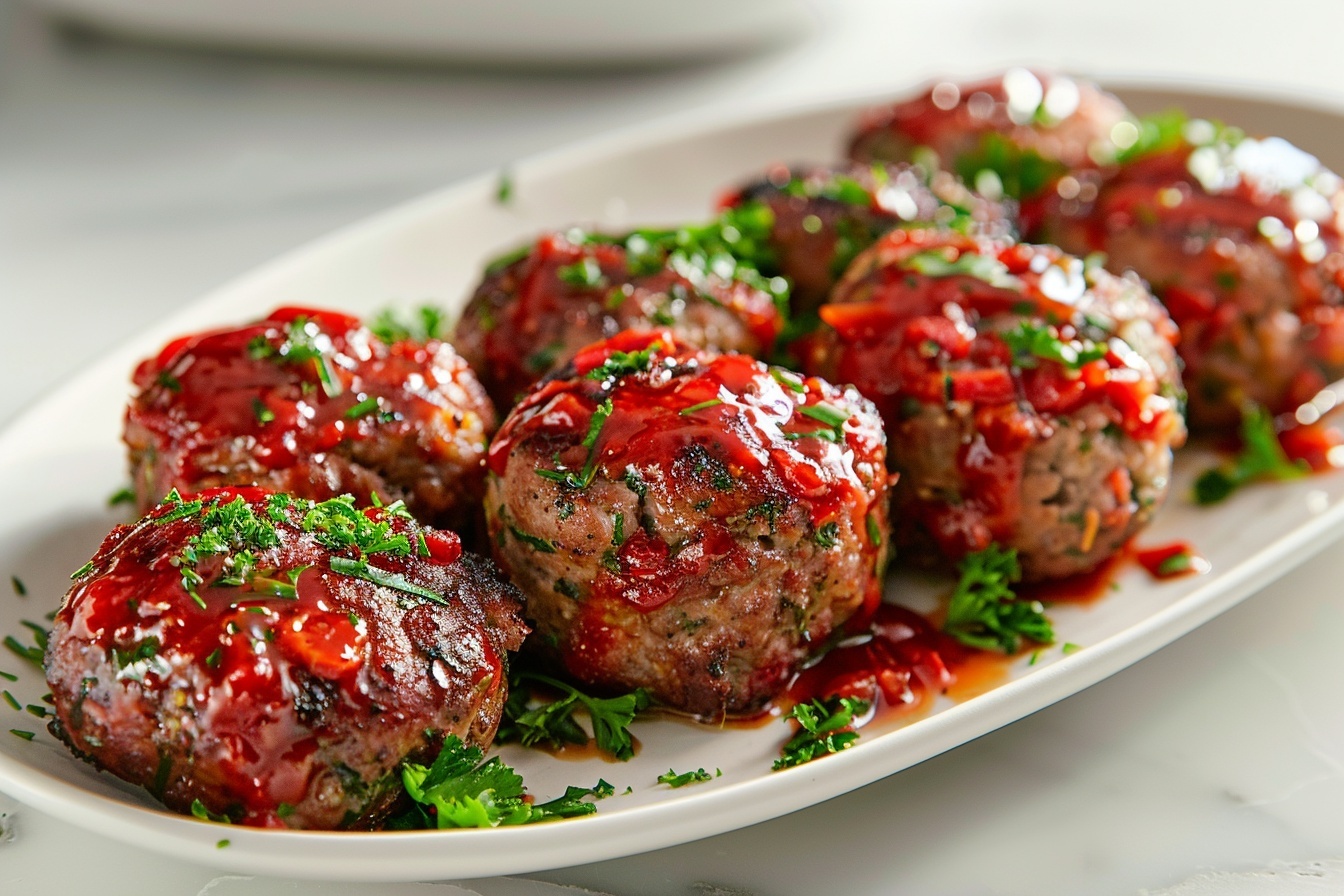 Mini Meatloaf with Tomato Glaze Recipe - Recipe Image