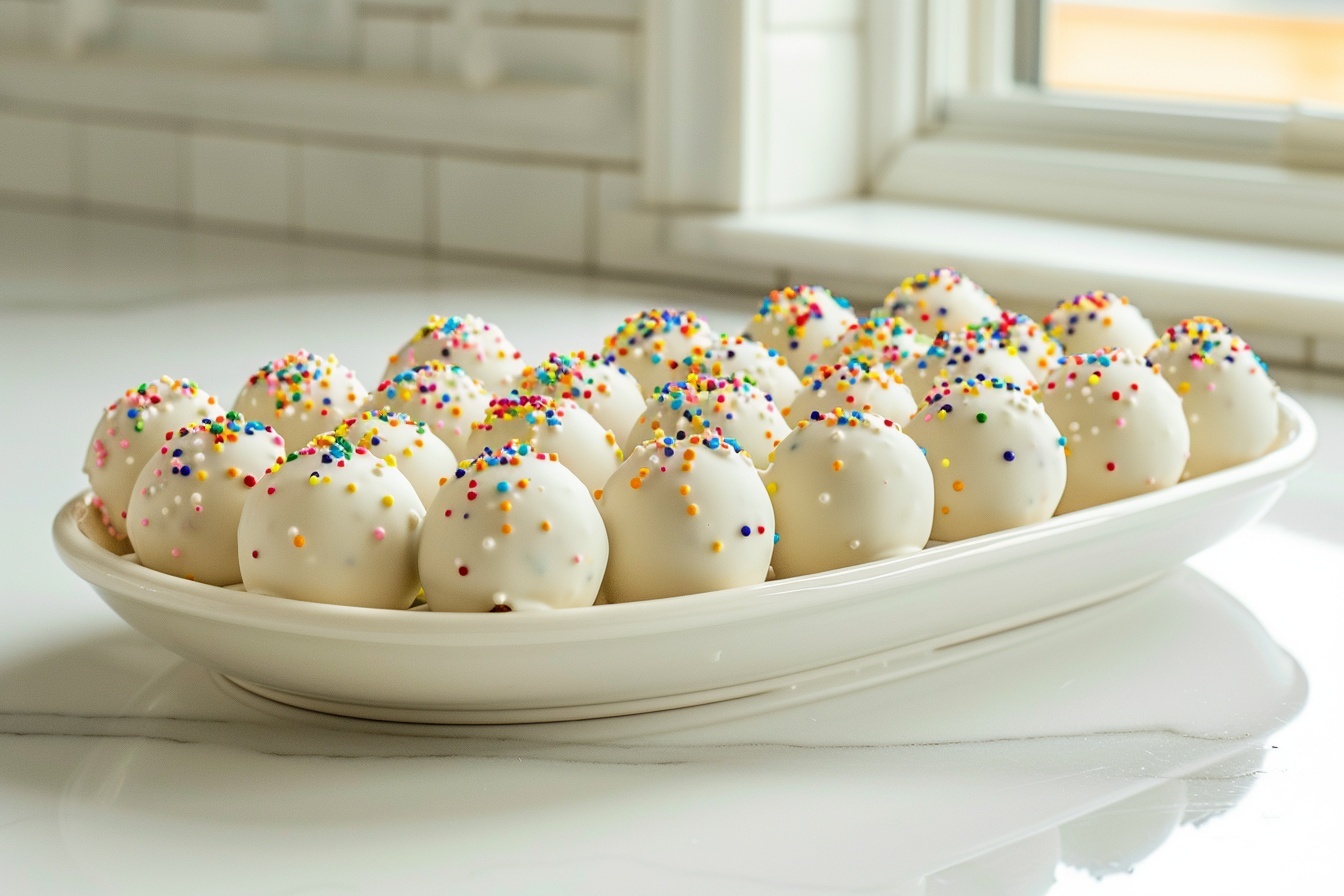 Birthday Cake Batter Protein Balls Recipe