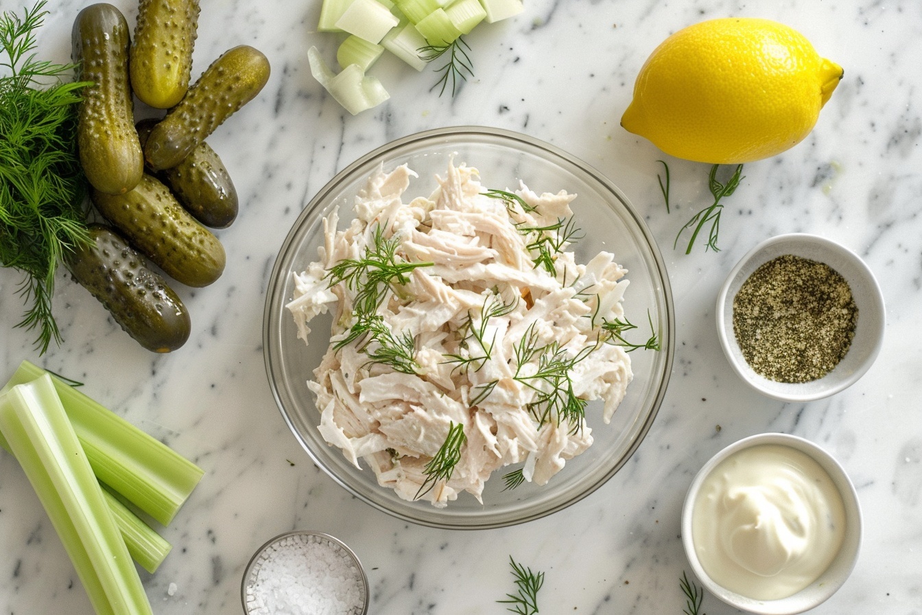 High-Protein Dill Pickle Chicken Salad Recipe 5 High-Protein Dill Pickle Chicken Salad Recipe - Recipe Image