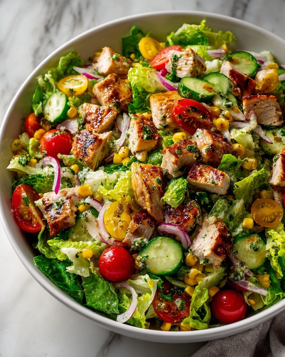 Healthy BBQ Chicken Chopped Salad Recipe