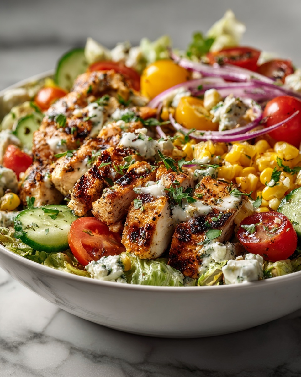 Healthy BBQ Chicken Chopped Salad Recipe 6 Healthy BBQ Chicken Chopped Salad Recipe - Recipe Image