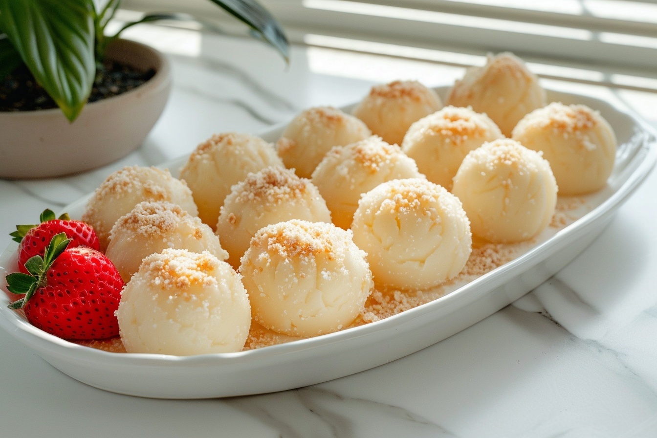 Soft Strawberry Cheesecake Mochi Recipe