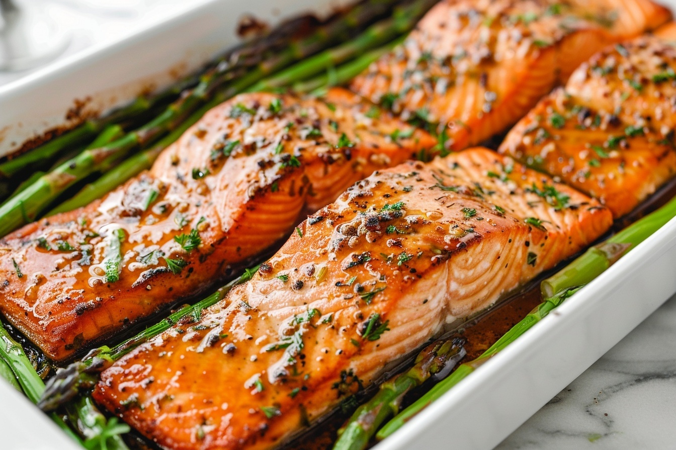 30-Minute Sheet Pan Honey Mustard Salmon Easy Weeknight Dinner Recipe