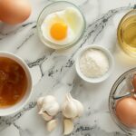 Spicy Miso Egg Drop Soup with Kimchi & Garlic Recipe