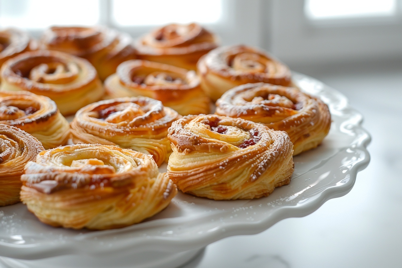 Sugar Raspberry Danish Bun Recipe